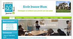 Desktop Screenshot of ecolejeanneblum.fr